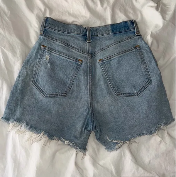 Abercrombie High-Rise The Dad Shorts Curve Love Denim - Image 2