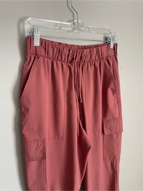 OLD NAVY Rust Orange Cargo Lightweight Jogger Pants Sz M - Image 5