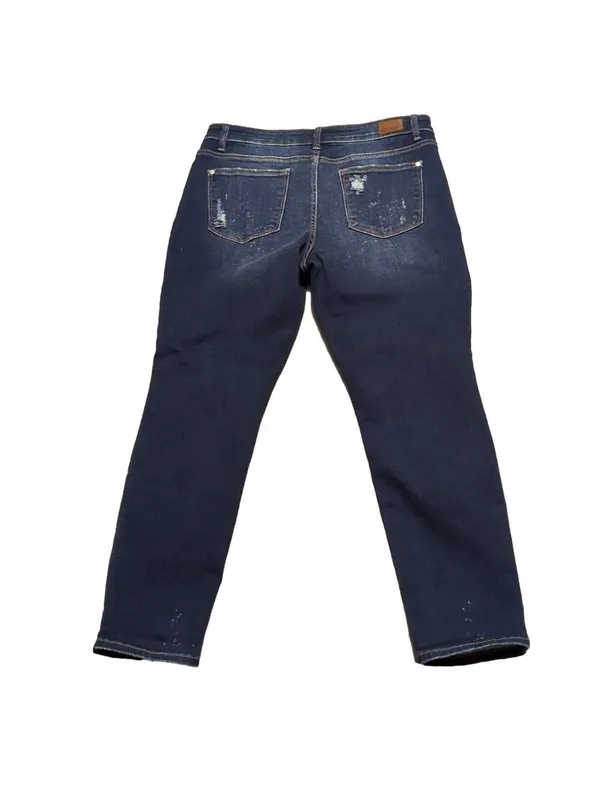 Judy Blue Distressed Boyfriend Fit Jeans Size 13/31 - Image 6