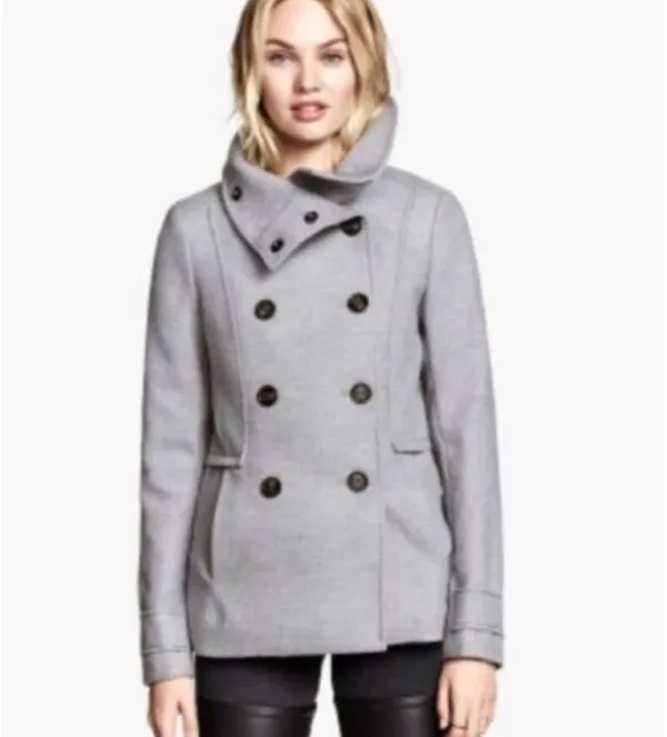 H&M Double Breasted Pea Coat - Image 2