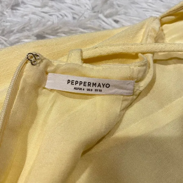 Peppermayo Indi Maxi Dress in Butter Yellow Size 0 - Image 8