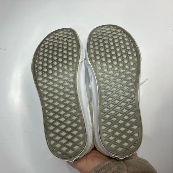Vans‎ all white old skool sneakers size 7.5 - Image 8