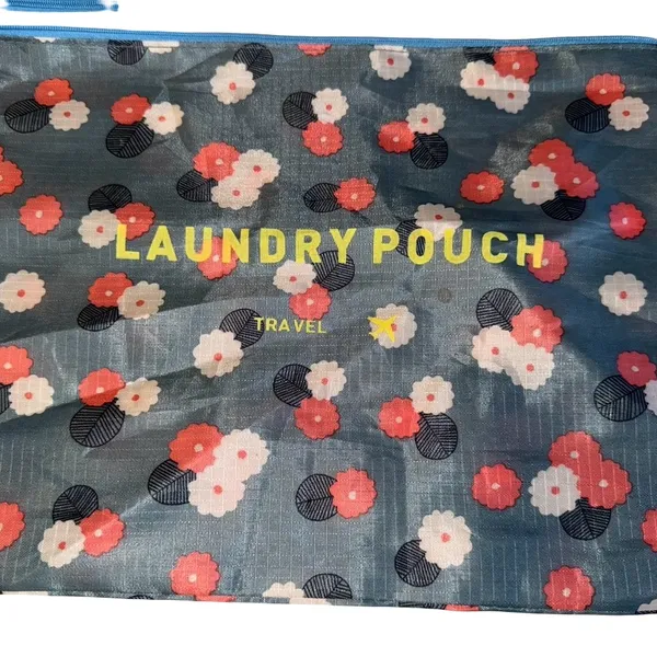 Floral travel Pouch Set Pink - Image 3