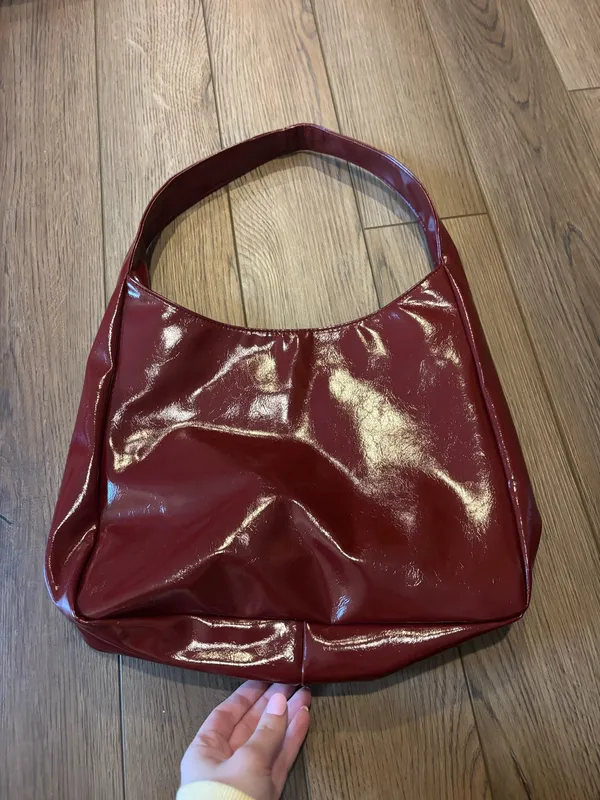 Maroon shoulder bag Red - Image 4