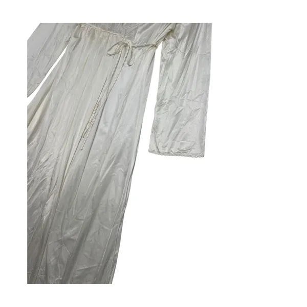 Vintage Gilead Robe Womens Small Ivory Lace Peignoir Lingerie Bridal Retro 1970s - Image 6