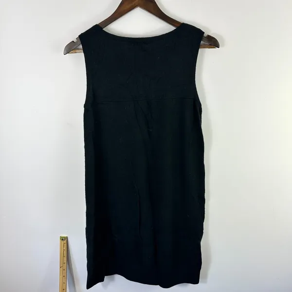 Vtg Y2K Nanette Lepore Sequin Mini Dress Womens Small Black‎ Bow Showgirl Glam - Image 5