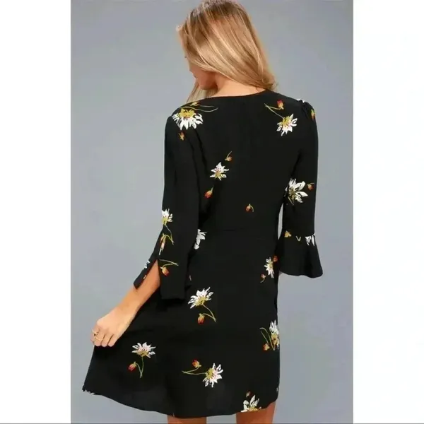 Free People Time On‎ My Side Crepe Mini Dress size s - Image 4