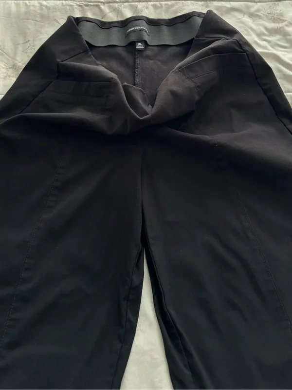 Counterparts Black Pull-On Wide Leg Pants with pockets, size XL wide waistband - Image 6
