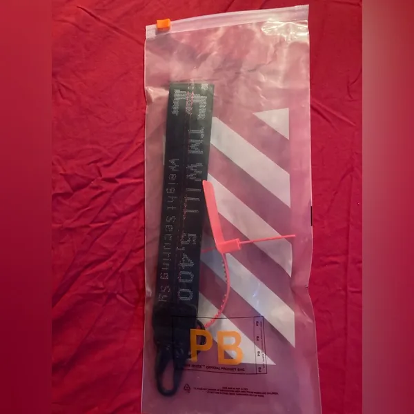 Authentic Off-White Keychain / Lanyard by Virgil Abloh In Black - Image 5