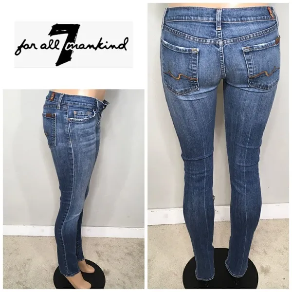 7 for all mankind faded jeans. EUC - Image 17