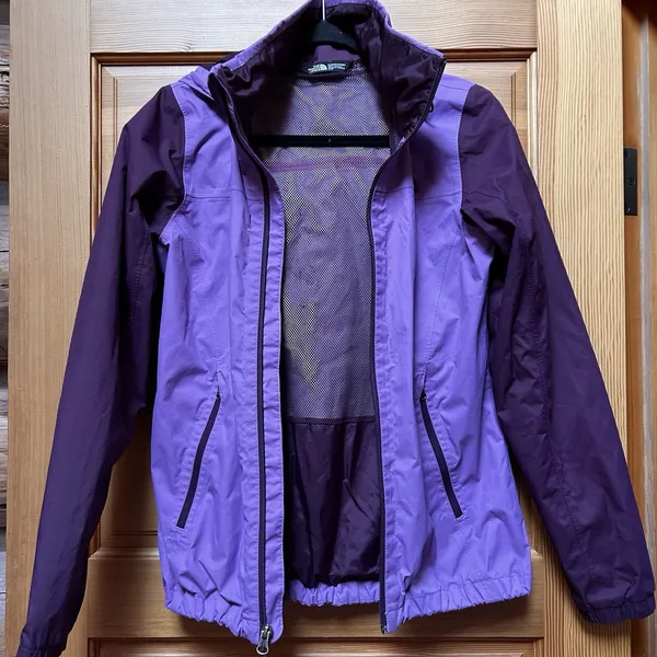 North Face DryVent Women's Small Purple Hood Waterproof Rain Jacket Windbreaker - Image 3