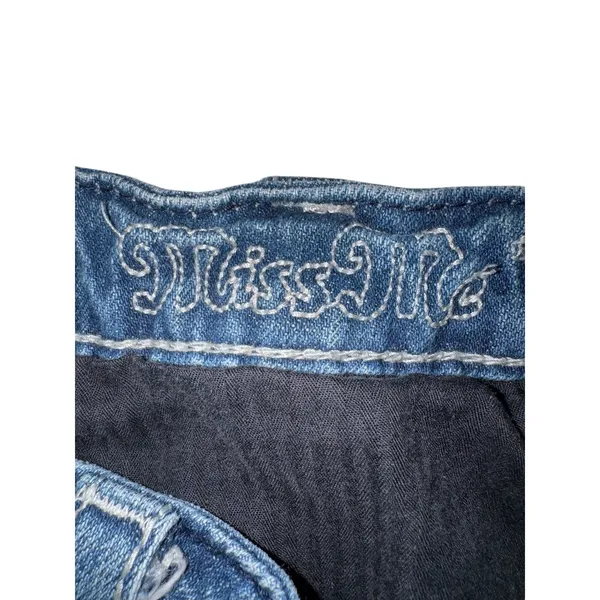 Miss‎ Me Bootcut Jeans Womens 27 Medium Wash Wing Sequin Pocket JE5330B4L Buckle - Image 4