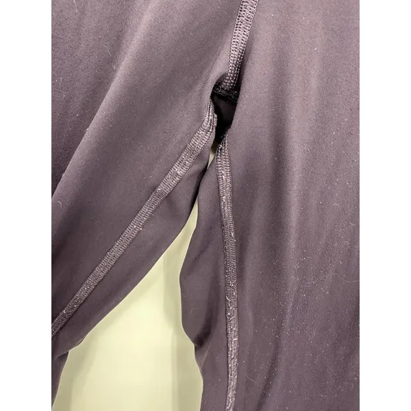 Lululemon Fast and Free 7/8 Dark Purple Pull On Tights Leggings Women's Size 6 - Image 3