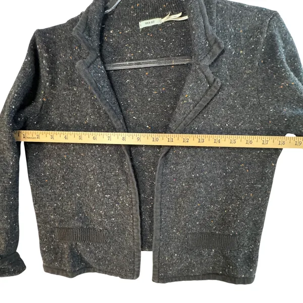Kimchi Blue‎ Urban Outfitters Confetti Knit Cropped Cardigan Blazer Gray Tweed L - Image 5