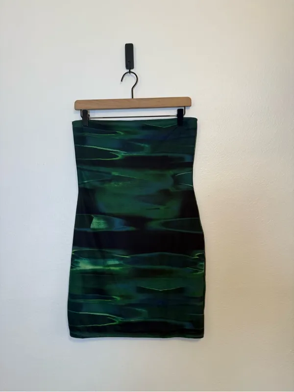 White Fox Spark The Passion Mini‎ Dress Green Distortion - Image 2