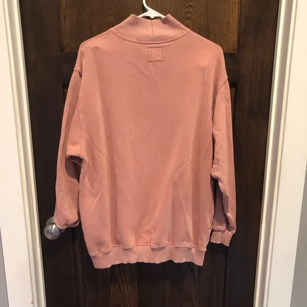 Aerie Cowl Neck Sweatshirt Women’s M Pink/salmon - Image 3