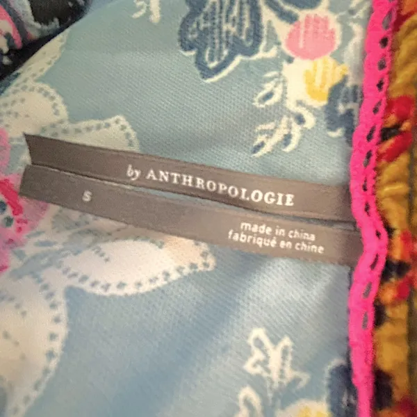 Anthropologie | S | Zadie Velvet Boho Floral Ruffled Hem Women's Mini Slip Dress - Image 3