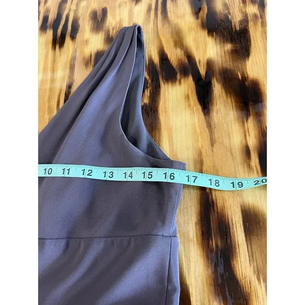 J Crew Purple Sophia Fit Flare Silk Midi Dress Women‎ Size 14 Formal Modern City - Image 6
