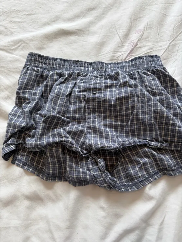 Colsie Women’s Plaid Boxer Shorts - Image 2