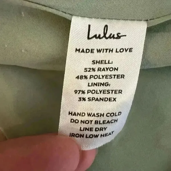 Lulus Sage Green Lined Flowy Lightweight Elastic Waist Pockets SZ XL #2001 - Image 12