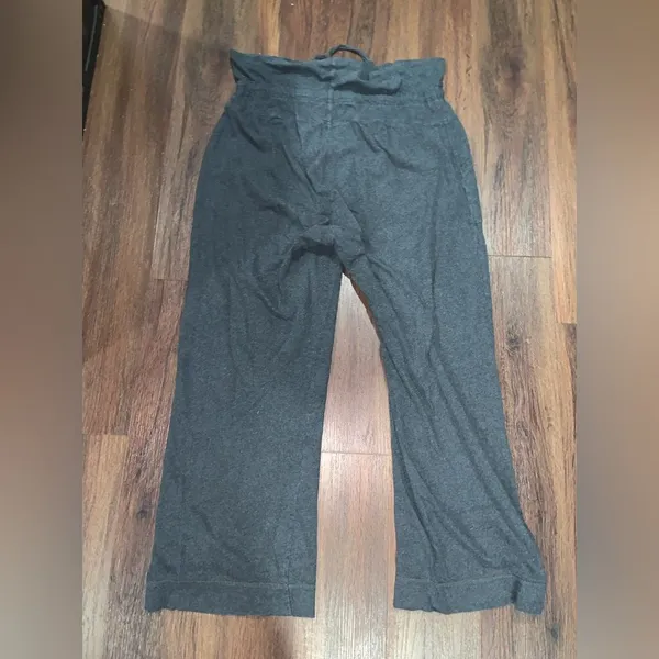 Pact Dark Gray Organic Cotton high rise lounge pants pj cozy casual fall - Image 5