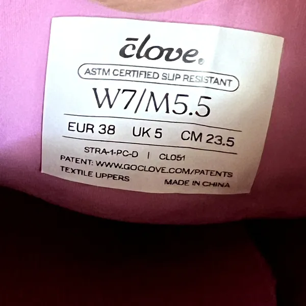 Clove Unisex Strada Pink Cupcake Nursing Sneakers Size W 7 M 5.5 - Image 6