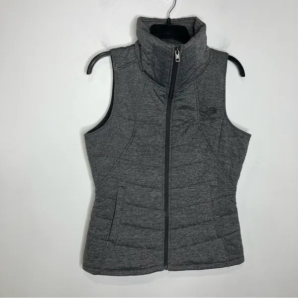 The North Face Pseudio puffer vest gray women’s size‎ medium winter casual - Image 2