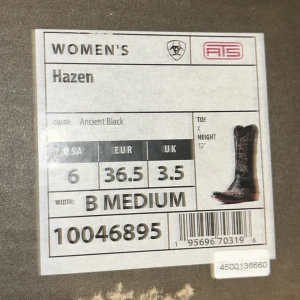 Ariat Hazen Ancient Black Western Boots - Image 12