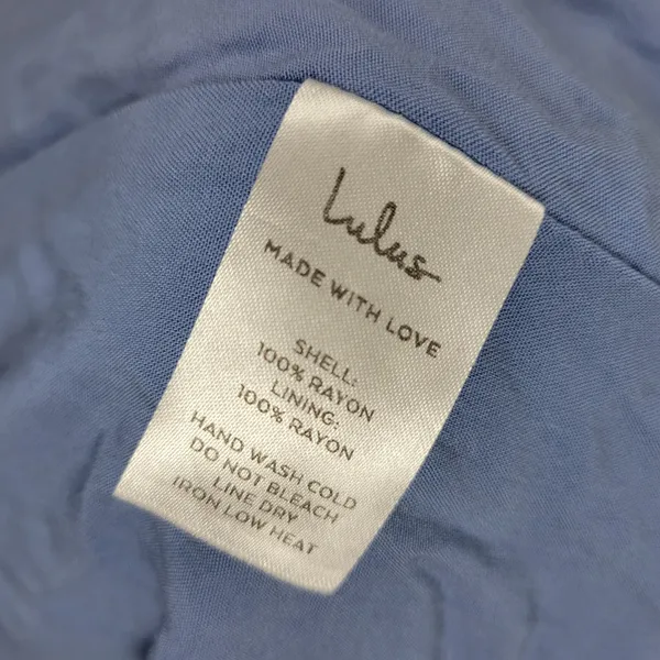 Lulus Womens‎ Downright Darling Dress Medium Blue Halter Open Back Mini Rodeo - Image 3