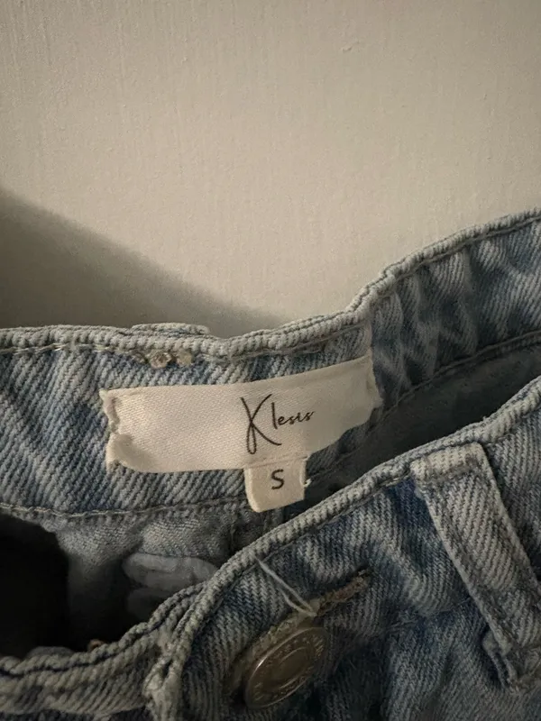 Studded Barrel Denim Jeans Blue - Image 11
