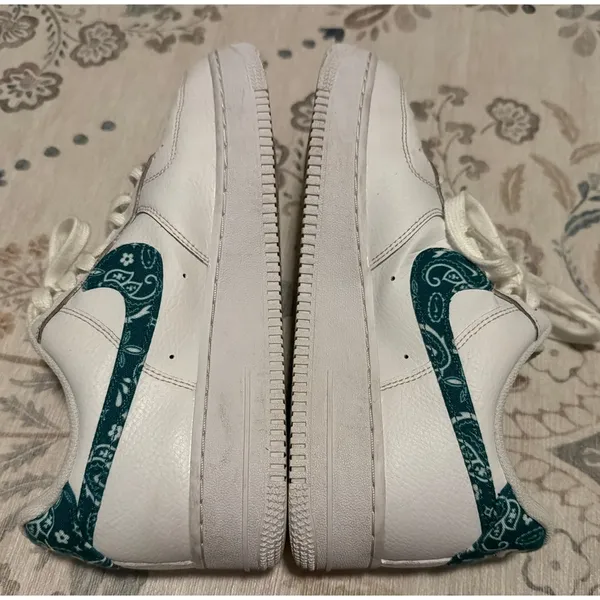 Nike Air Force 1 Low '07 Essential Green Paisley DH4406-102 Women's Size 8.5 - Image 7