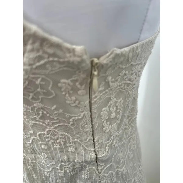 Zara Cream Lace Midi Slip Dress Size L Romantic‎ Fairy Feminine Boho Wedding - Image 7