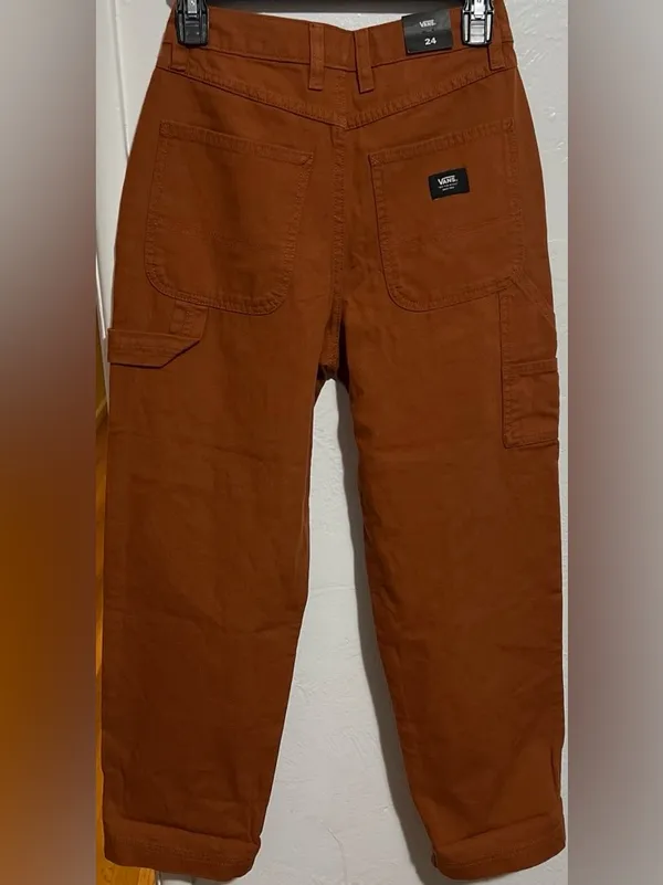 #37 NWT Vans Rust Ground Work Pants Size 24 - Image 2