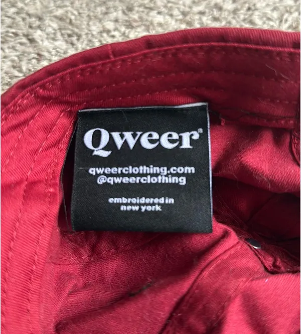 Qweer Clothing Pride Hat Red - Image 2