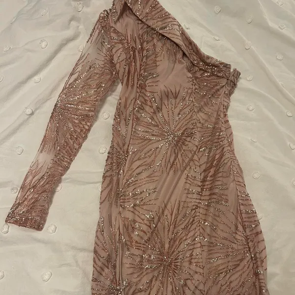 Hello Molly Pink Sparkly Mini Dress - Image 3