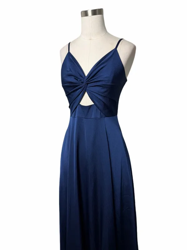 Aidan Maddox Blue Twisted Front Gown - Image 3