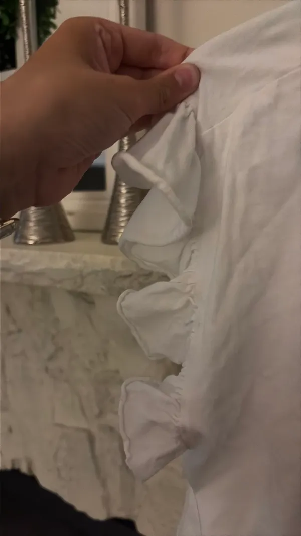 ZARA Ruffle Tee - Image 2