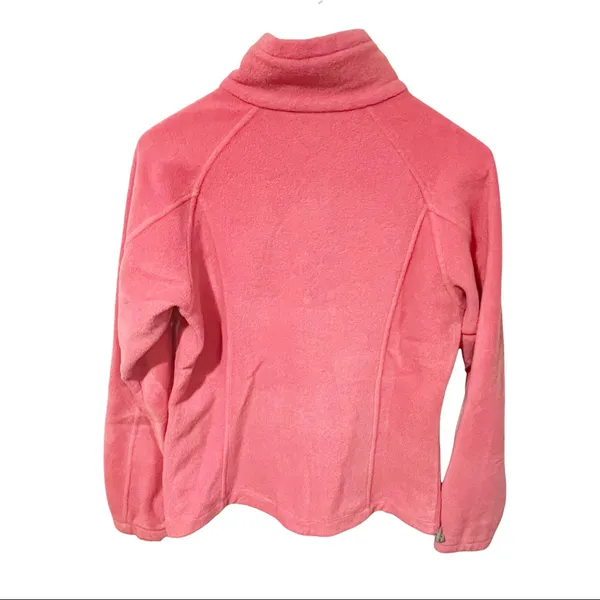 Columbia Womens Medium Pink‎ Full Zip Fleece Jacket Sweatshirt - Image 5
