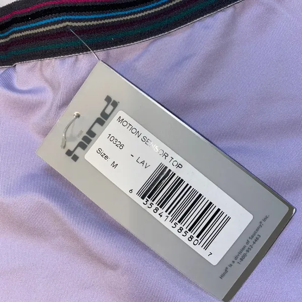 Hind Purple Lavender Motion Sensor Shelf Bra Tank Top (10326-LAV) Womens M NWT - Image 10
