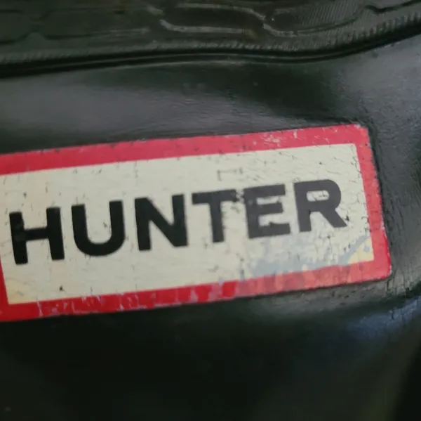 Hunter Original Black Gloss Rain Boots Women's Size 6 - Image 6