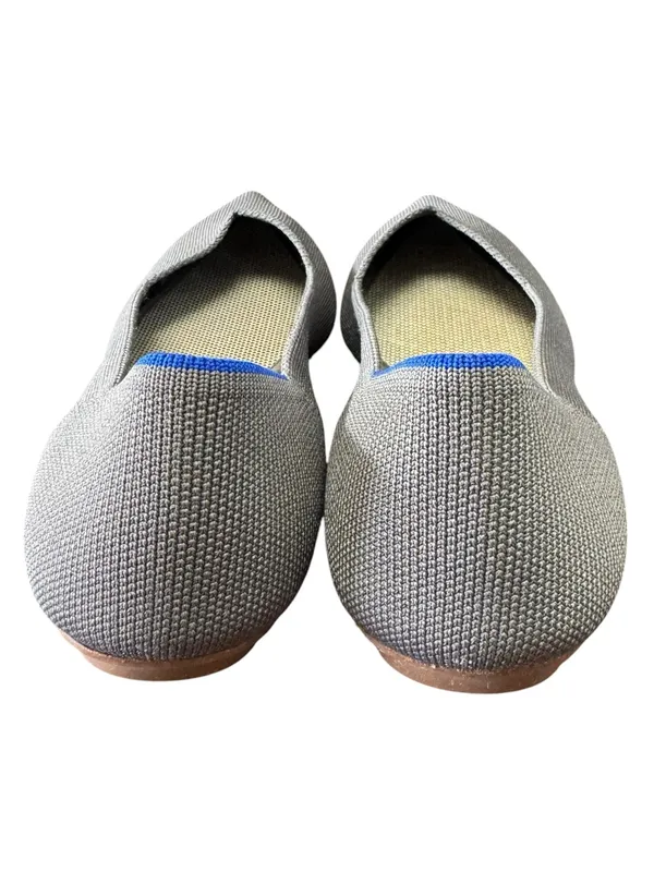 Rothy's The Point‎ Flat Gray Knit Pointed Toe Flats Size 8.5 - Image 5
