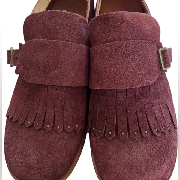 Kork Ease Womens Bailee Kiltie Burgundy Suede Monk Strap Shoe 8M Comfy Casual - Image 2