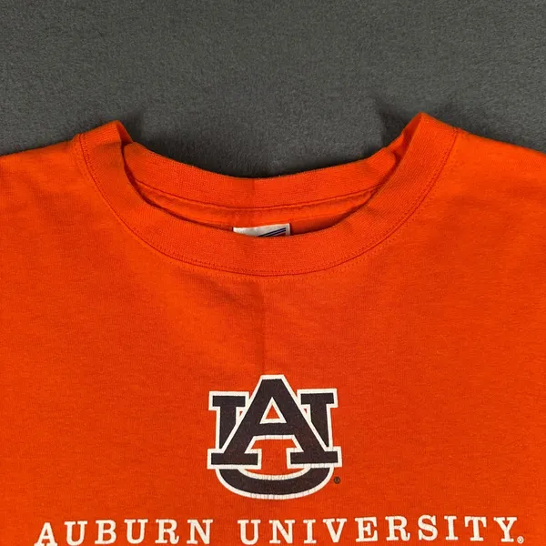 Auburn University Tigers T Shirt Large Soffe Orange College Football NCAA Vtg - Image 10