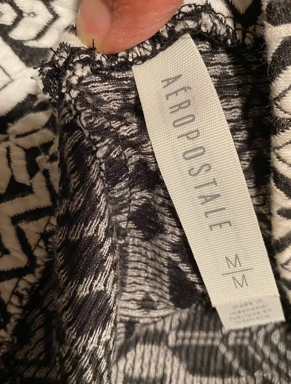 Aeropostale Black And White Mini Skirt - Image 3