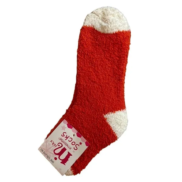 Minky Soft Fuzzy Slipper Socks Sz 9 - Image 2