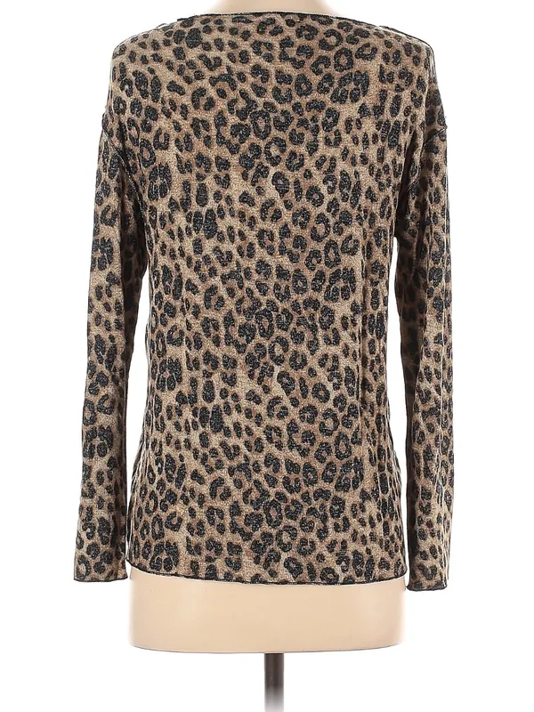 Zara Leopard Print Longsleeve Top Sz. S - Image 3