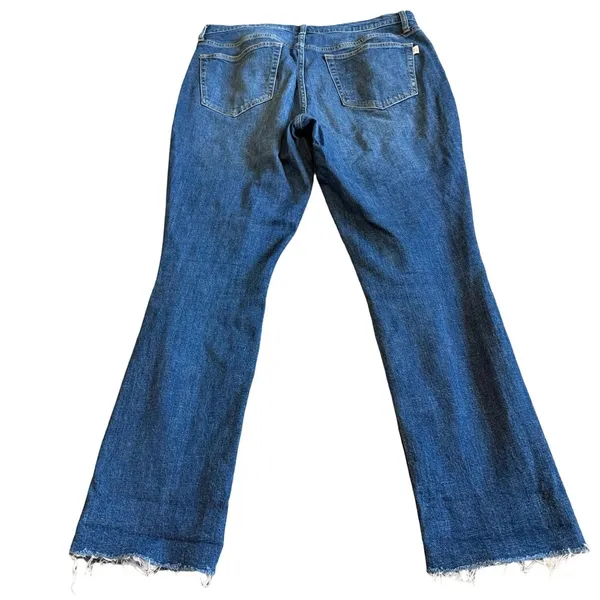 Oliver Logan Crosby Relaxed Taper Jeans Dark Wash Distressed Slow Denim Size 31 - Image 8