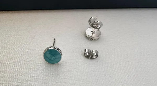 8mm Galaxy Stud Earrings for Men Women - Image 4