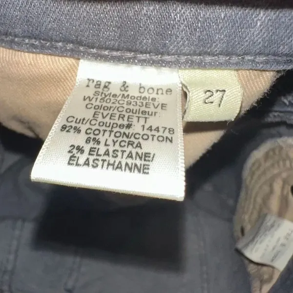 Rag and Bone 27 Everett luxe elevated basics skinny jeans - Image 5