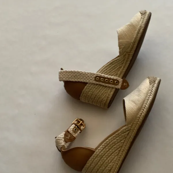 Sperry Women's Tan and Cream Espadrille Wedges - Image 8